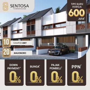 Sentosa Townhouse Hunian Cantik di Tepi Jalan Nasional Jogja