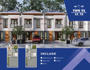 Rumah Modern 2 Lantai Dalam Perumahan di Kasihan Bantul